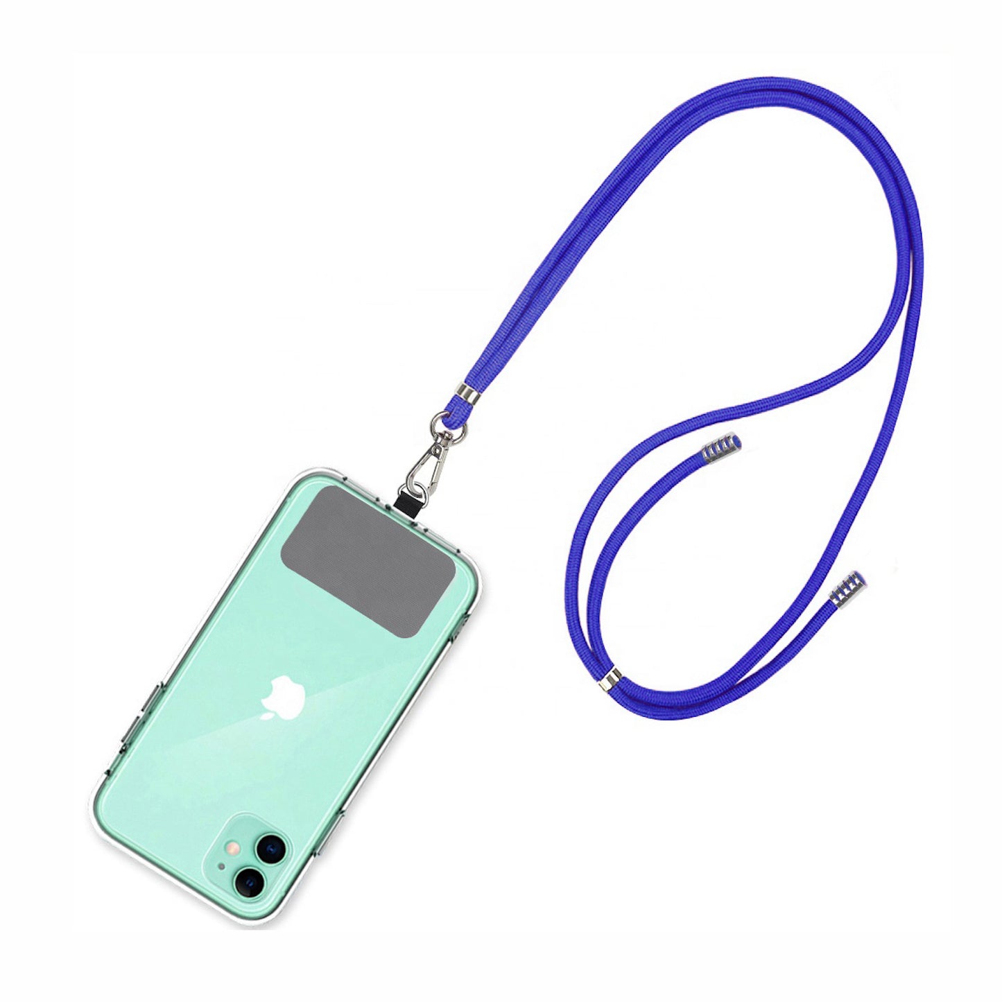 Strap para carcasa de celular universal, diseño cordón azul.