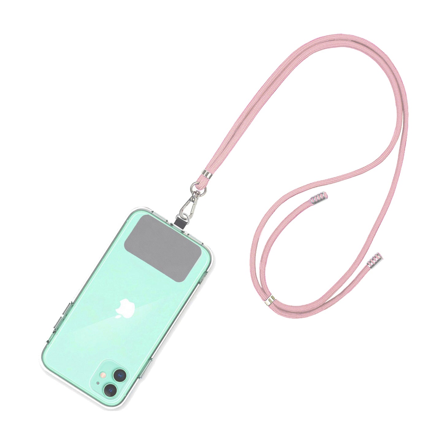 Strap para carcasa de celular universal, diseño cordón rosado.
