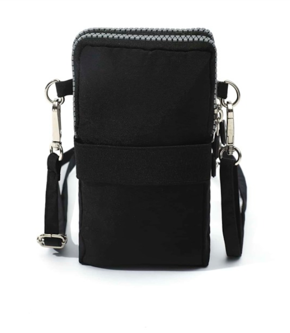 Bandolera, portacelualr, minibag, black.