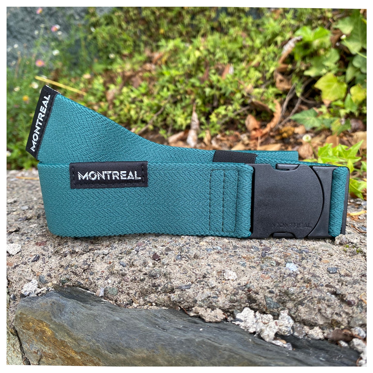 Cinturón elástico, stretch, Montreal, Verde.