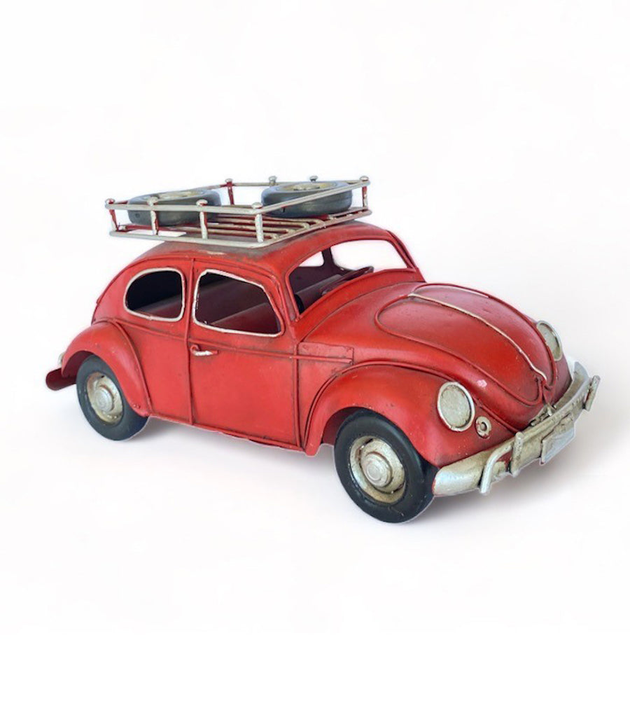 Auto A Escala, Volkswagen Escarabajo Tipo Decoración Vintage