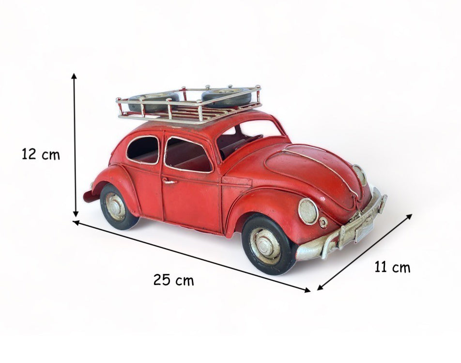 Auto A Escala, Volkswagen Escarabajo Tipo Decoración Vintage